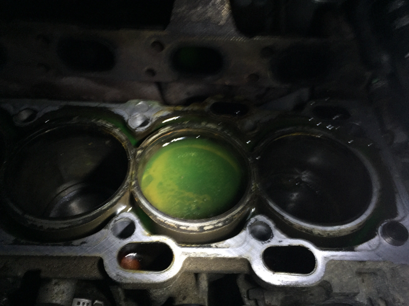 Illustration for article titled Progress on head gasket as of last night.